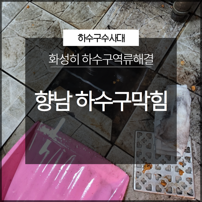 향남 하수구 막힘 화장실 배관 역류 고압세척 현장 원인 분석