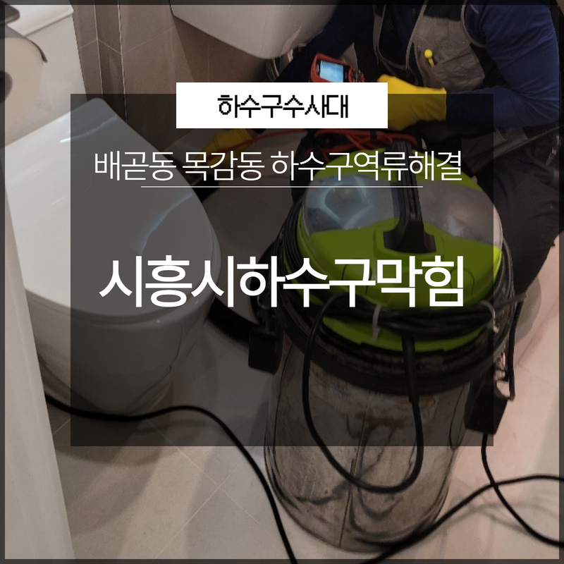 시흥시하수구막힘 배곧동 목감동 하수구역류해결 빠르게 - 시흥 싱크대막힘 현장 이미지