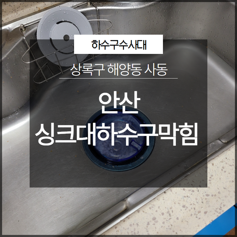 안산 안산동싱크대막힘 해양동 배수로뚫기 배관설비공사 원인 분석