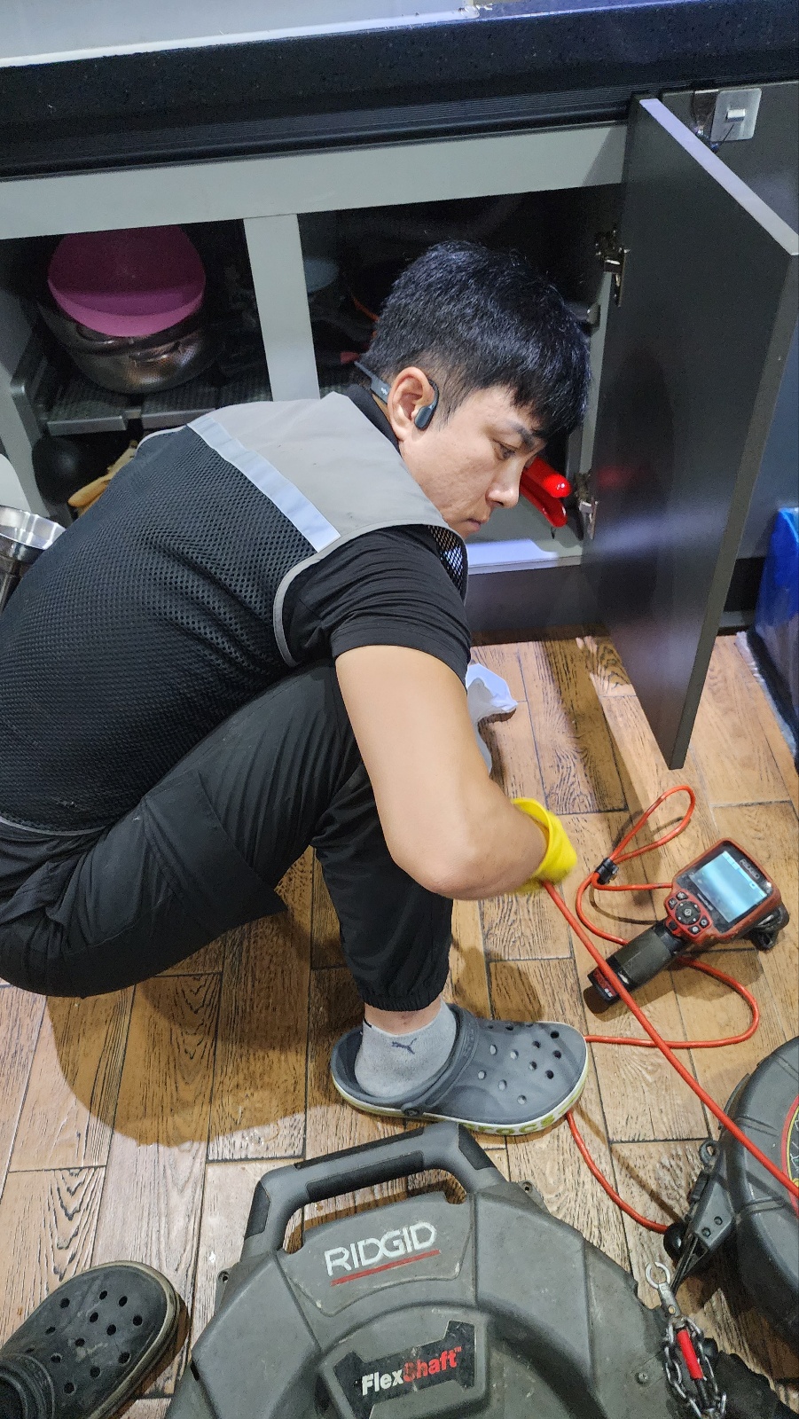 화성 송산 싱크대하수구막힘 마도면 배수구역류 뚫는곳 설비업체 - 화성 마도면 싱크대막힘 현장 이미지